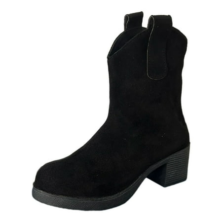 ZMHEGW Boots for Women Fashion Dressy Ladies Simple Solid Color Sleeve Pointed Toe Heel Large Size Western Retro Mid Calf Leather Short Boots Shoes
ZMHEGW Boots for Women Fashion Dressy Ladies Simple Solid Color Sleeve Pointed Toe Heel Large Size Western Retro Mid Calf Leather Short Boots Shoes