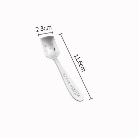 Cute Cartoon Smiley Spoon Fork Stainless Steel Coffee Spoon Dessert Snack Scoop Ice Cream Mini Spoons Tableware Kitchen Tools
Cute Cartoon Smiley Spoon Fork Stainless Steel Coffee Spoon Dessert Snack Scoop Ice Cream Mini Spoons Tableware Kitchen Tools