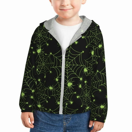 Sun Hoodie for Kids halloween green spiderweb cobweb Long Sleeve Swim Fishing Shirts Sun Protection Zip Up Jacket Clothing Athletic Hoodie
Sun Hoodie for Kids halloween green spiderweb cobweb Long Sleeve Swim Fishing Shirts Sun Protection Zip Up Jacket Clothing Athletic Hoodie