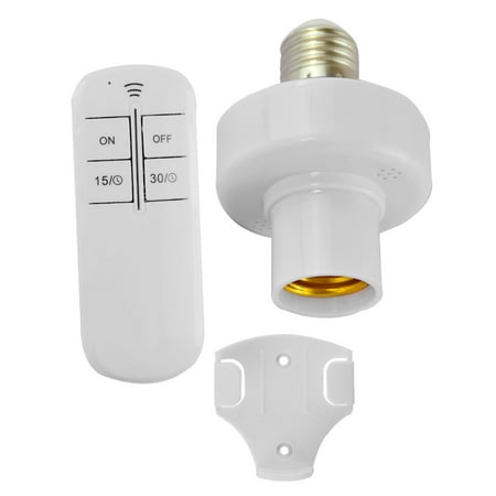 Remote Control Light Socket LED Light Holder Timer Timing Wireless Bulb Socket Base with Remote Controller DTOWER
Remote Control Light Socket LED Light Holder Timer Timing Wireless Bulb Socket Base with Remote Controller DTOWER