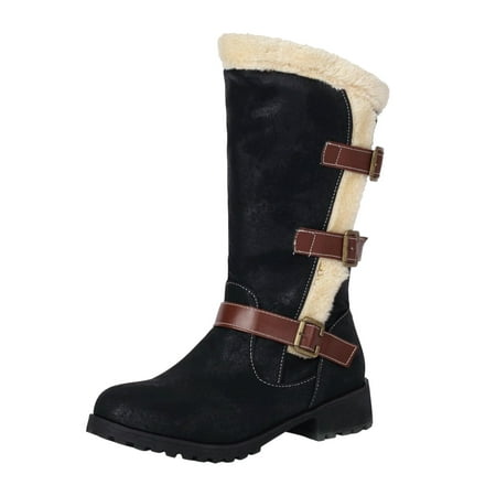 WILLBEST Boots for Women Women s Winter Fashion Side Zipper Buckle Mid Calf Boots Low Heel Warm and Thickening Boots
WILLBEST Boots for Women Women s Winter Fashion Side Zipper Buckle Mid Calf Boots Low Heel Warm and Thickening Boots
