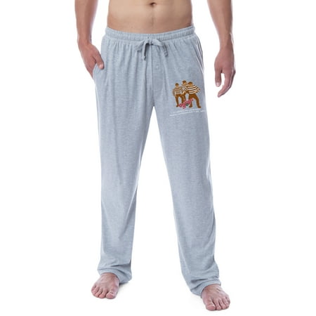 A Christmas Story Mens Movie Logo Black Bart Gang Sleep Pajama Pants (Large)