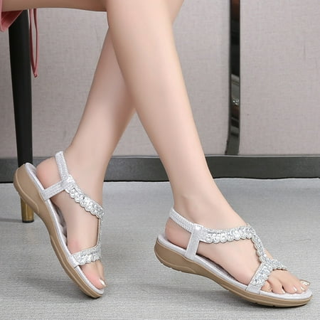 LIANGP Women s Sandals Thick Soled Sandals Fashion Bohemian Style Diamond Beach Sandals Women s Shoes Silver Size 7
LIANGP Women s Sandals Thick Soled Sandals Fashion Bohemian Style Diamond Beach Sandals Women s Shoes Silver Size 7