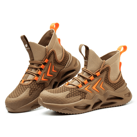 SPIEZ Steel Toe Stylish Shoes Boots for Men Puncture Proof Lightweight Breathable Splash-Proof-Toe Mens Work Safety High Top Sneaker Construction Daily Casual Utility Footwear BROWN
SPIEZ Steel Toe Stylish Shoes Boots for Men Puncture Proof Lightweight Breathable Splash-Proof-Toe Mens Work Safety High Top Sneaker Construction Daily Casual Utility Footwear BROWN