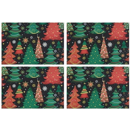 Merry Christmas Green Trees 4 PCS Table Mats Anti-slip Dining Table Mats 12 X 18 Inch Winter Table Mats for Party Kitchen Dining Decoration for Kitchen Dining Table Kitchen Table Mats
Merry Christmas Green Trees 4 PCS Table Mats Anti-slip Dining Table Mats 12 X 18 Inch Winter Table Mats for Party Kitchen Dining Decoration for Kitchen Dining Table Kitchen Table Mats
