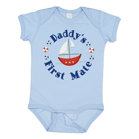 Inktastic Daddy s First Mate Gift Baby Boy or Baby Girl Bodysuit
