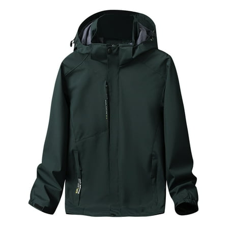ketyyh-chn99 Long Jackets For Men Men Scrubs Jacket Workwear Revolution Zip Front