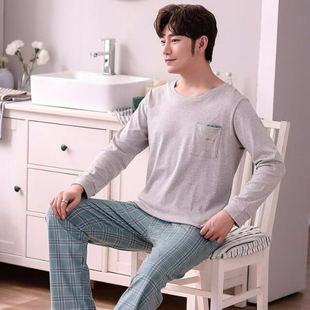 DanceeMangoo Mens Pajamas Set Spring Autumn Leisure Elastic Waist Men Sleepwear Cotton Mens Long Sleeve Nightwear Top Long Men Home Cloth
DanceeMangoo Mens Pajamas Set Spring Autumn Leisure Elastic Waist Men Sleepwear Cotton Mens Long Sleeve Nightwear Top Long Men Home Cloth