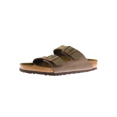 Birkenstock Womens Arizona Leather Adjustable Slide Sandals