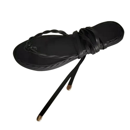Jsezml Women s Lace up Flat Sandals Knee High Length Strap Thong Sandals Summer Casual Gladiator Sandals Shoes
Jsezml Women s Lace up Flat Sandals Knee High Length Strap Thong Sandals Summer Casual Gladiator Sandals Shoes