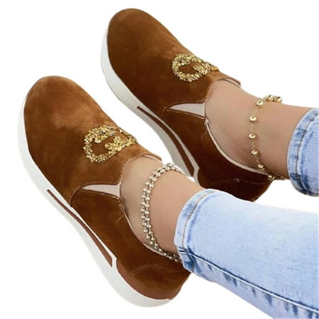 Women s Slip-On Walking Shoes Flat Loafers Casual Breathable Anti Slip Shoes Breathable 37 Brown
Women s Slip-On Walking Shoes Flat Loafers Casual Breathable Anti Slip Shoes Breathable 37 Brown