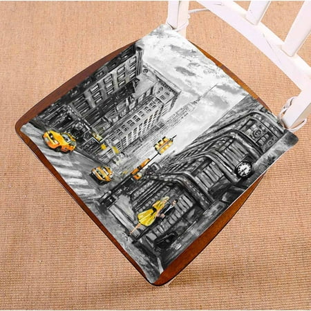 PKQWTM Street New York Man Woman Yellow Taxi American City Chair Pads Chair Mat Seat Cushion Chair Cushion Floor Cushion Size 18x18 inches
PKQWTM Street New York Man Woman Yellow Taxi American City Chair Pads Chair Mat Seat Cushion Chair Cushion Floor Cushion Size 18x18 inches
