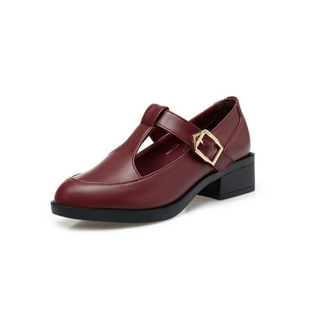 Eloshman Womens Mary Jane Pumps T-Strap Chunky Heel Dress Shoes Wine Red-Low Heel 8.5
Eloshman Womens Mary Jane Pumps T-Strap Chunky Heel Dress Shoes Wine Red-Low Heel 8.5