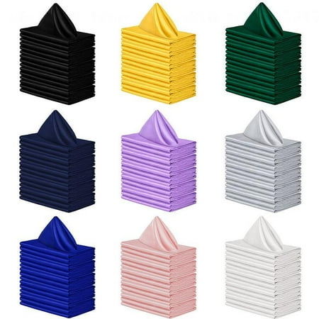 QING SUN Square Napkin Cloth - Soft and Smooth Fabric Satin Napkin Cloth Multipurpose Hotel Wedding Party Blue 17 x 17 Inch
QING SUN Square Napkin Cloth - Soft and Smooth Fabric Satin Napkin Cloth Multipurpose Hotel Wedding Party Blue 17 x 17 Inch