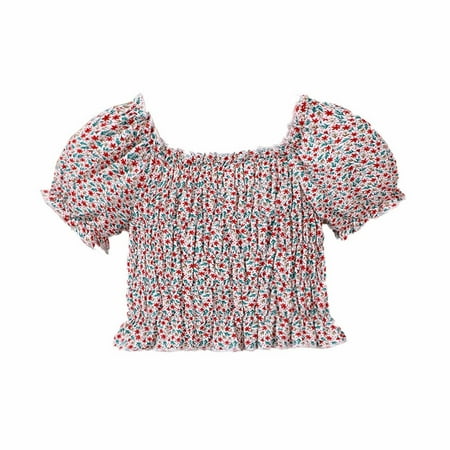 Toddlers Girls Baby Summer Puff Sleeve Lace Small Floral Top Shirt Children Aged 2-7 Newborn Infant Child Clothing Streetwear Kids Dailywear Outwear
Toddlers Girls Baby Summer Puff Sleeve Lace Small Floral Top Shirt Children Aged 2-7 Newborn Infant Child Clothing Streetwear Kids Dailywear Outwear