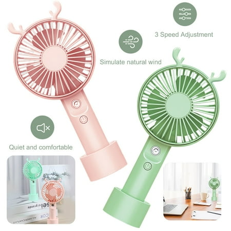 EIMELI Mini Handheld Personal Portable Fan Baby Stroller Fan Car Seat Fan Desk Fan USB Powered for Travel Outdoors Hiking Camping (Pink)
EIMELI Mini Handheld Personal Portable Fan Baby Stroller Fan Car Seat Fan Desk Fan USB Powered for Travel Outdoors Hiking Camping (Pink)