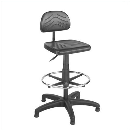 Safco Taskmaster Economy Workbench Chair - Polyurethane Black Seat - Back - Frame - 44\
