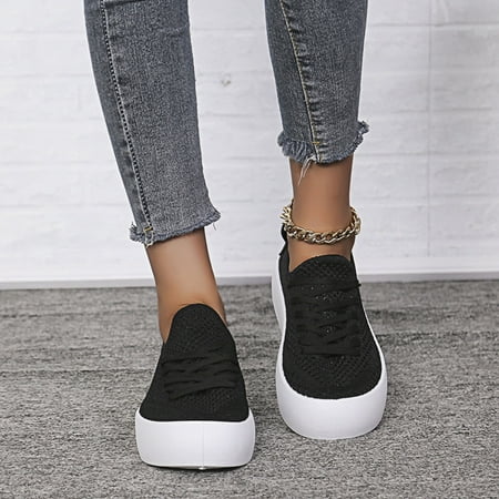 QISIWOLE Fashion Women Casual Pumps Canvas Solid Mesh Breathable Round Head Low-top Shoes rollbacks
QISIWOLE Fashion Women Casual Pumps Canvas Solid Mesh Breathable Round Head Low-top Shoes rollbacks