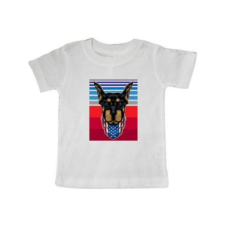 Inktastic Doberman Dog Patriotic Gifts Gift Baby Boy or Baby Girl T-Shirt