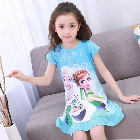 Anna Elsa Dress Girls Nightdress Clothes Cartoon Pajamas Children s Clothing Short-sleeved Pajamas Dress Kids Family Wear
Anna Elsa Dress Girls Nightdress Clothes Cartoon Pajamas Children s Clothing Short-sleeved Pajamas Dress Kids Family Wear