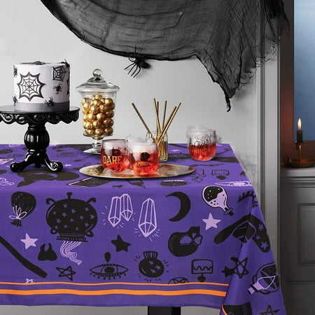 Halloween Tablecloth 60*60 inch Pumpkin Halloween Table Cover Spider Web Table Cloth Waterproof Wrinkle Resistant and Washable Tablecloth for Halloween Decoration
Halloween Tablecloth 60*60 inch Pumpkin Halloween Table Cover Spider Web Table Cloth Waterproof Wrinkle Resistant and Washable Tablecloth for Halloween Decoration