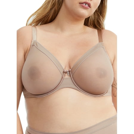 Curvy Couture Womens All You Mesh Bra Style-1311