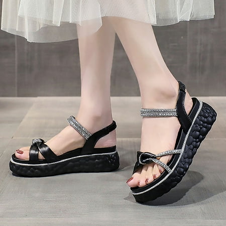 Cathalem Bow Soled Women s Simple Thin Sandals Summer Thick Strap Buckle Fashion Double Women s Women Sandals with Arch Support Black 6.5
Cathalem Bow Soled Women s Simple Thin Sandals Summer Thick Strap Buckle Fashion Double Women s Women Sandals with Arch Support Black 6.5
