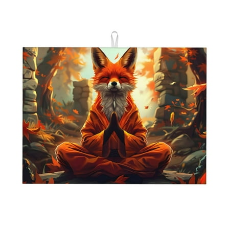 Ocsxa Maple Leaf Meditating Fox Dish Drying Mat for Kitchen Counter Coffee Bar Coffee Station Accessories Absorbent Coffee Mat Kitchen Drying Mat Easy Clean 18x24 Inch
Ocsxa Maple Leaf Meditating Fox Dish Drying Mat for Kitchen Counter Coffee Bar Coffee Station Accessories Absorbent Coffee Mat Kitchen Drying Mat Easy Clean 18x24 Inch