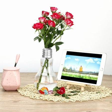 Paptzroi Clear Light Bulb Shape Stand Plant Flower Vase Hydroponic Container Bottle
Paptzroi Clear Light Bulb Shape Stand Plant Flower Vase Hydroponic Container Bottle