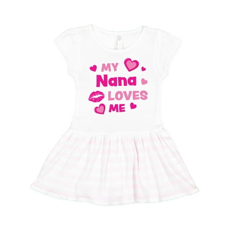 Inktastic Valentine s Day My Nana Loves Me Hearts and Lips Gift Toddler Girl Dress
Inktastic Valentine s Day My Nana Loves Me Hearts and Lips Gift Toddler Girl Dress