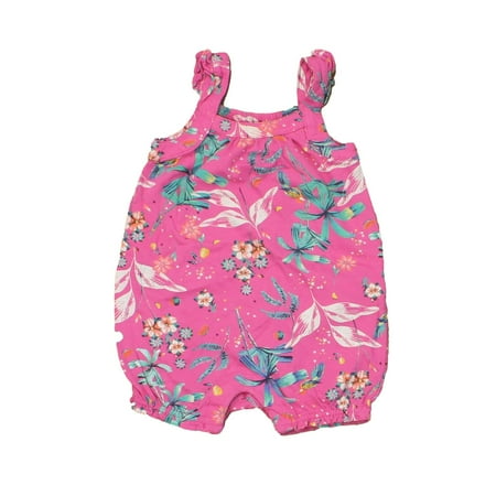 Pre-owned Gap Girls Pink | Green | White Romper size: 3-6 Months