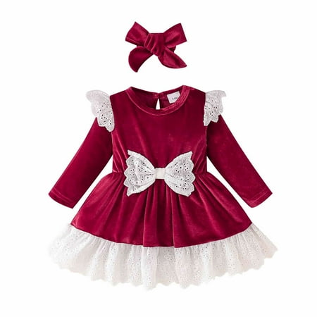 YWDJ 3-24 Months Girl Dress Infant Toddler Lace Splicing Solid Color Single Sided Velvet Lace s Ruched Dress Wine 3-6 Months
YWDJ 3-24 Months Girl Dress Infant Toddler Lace Splicing Solid Color Single Sided Velvet Lace s Ruched Dress Wine 3-6 Months