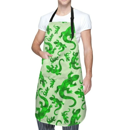 Kdxio Green Lizard Apron with Pockets Adjustable Kitchen Aprons for Men Women Waterproof Aprons for Cooking Drawing Crafting Baking Household Cleaning
Kdxio Green Lizard Apron with Pockets Adjustable Kitchen Aprons for Men Women Waterproof Aprons for Cooking Drawing Crafting Baking Household Cleaning