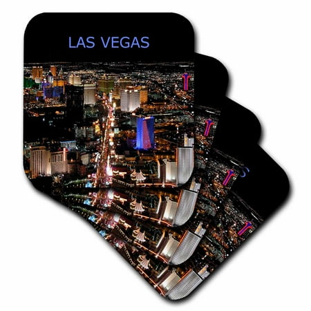 Las Vegas The Strip set of 4 Coasters - Soft cst-1237-1