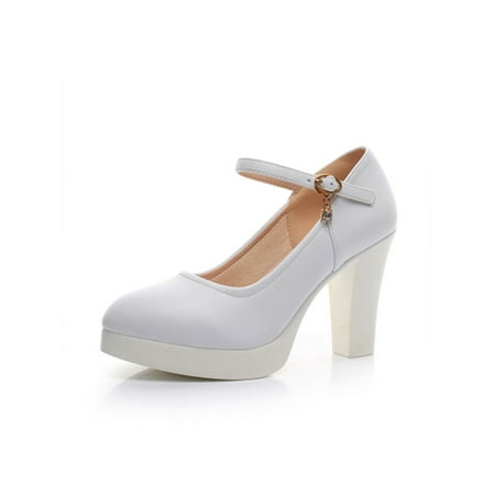 Ritualay Women s Chunky Platform Mary Jane Shoes Heel Buckled Ankle Strap Dress Shoes Wedding Pumps Office Work White 8CM 9
Ritualay Women s Chunky Platform Mary Jane Shoes Heel Buckled Ankle Strap Dress Shoes Wedding Pumps Office Work White 8CM 9