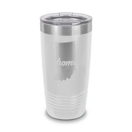 Indiana Home Tumbler 20 oz - Laser Engraved w/ Clear Lid - Stainless Steel - Vacuum Insulated - Double Walled - Travel Mug - state shaped in love - White
Indiana Home Tumbler 20 oz - Laser Engraved w/ Clear Lid - Stainless Steel - Vacuum Insulated - Double Walled - Travel Mug - state shaped in love - White