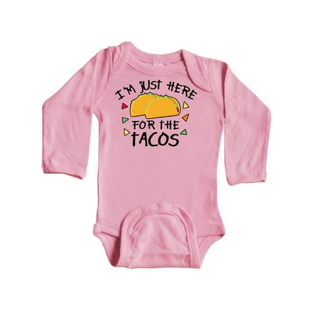 Inktastic Im Just Here For The Tacos Cinco De Mayo Gift Baby Boy or Baby Girl Long Sleeve Bodysuit
Inktastic Im Just Here For The Tacos Cinco De Mayo Gift Baby Boy or Baby Girl Long Sleeve Bodysuit