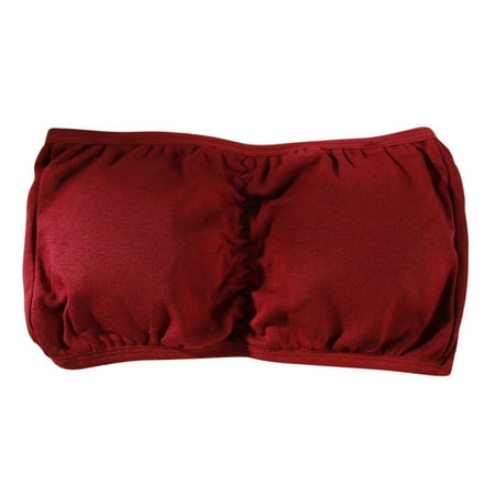 Lingerie Push-up Women Bras Breathable Non-slip Strapless Wrapped Chest Underwear Wine Red
Lingerie Push-up Women Bras Breathable Non-slip Strapless Wrapped Chest Underwear Wine Red