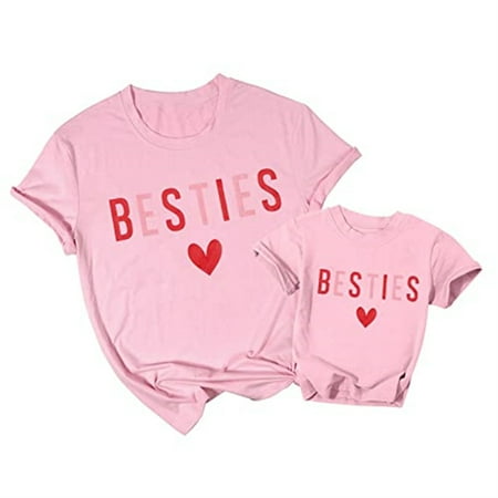 VILOVE Mom and Baby Girls Matching Shirts Besties Love Heart Tshirt Mama Shirt Family Matching Tees
VILOVE Mom and Baby Girls Matching Shirts Besties Love Heart Tshirt Mama Shirt Family Matching Tees