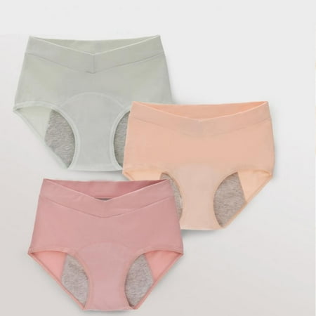 3pcs Women Panties Menstrual Period Leak-proof Underpants Postpartum Panties Stretch Briefs V-shaped Waist Briefs Full Coverage Sanitary Pants Breathable Cotton Panties
3pcs Women Panties Menstrual Period Leak-proof Underpants Postpartum Panties Stretch Briefs V-shaped Waist Briefs Full Coverage Sanitary Pants Breathable Cotton Panties