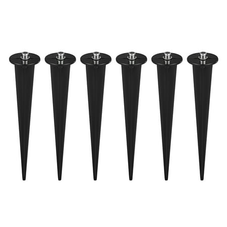 

6pcs Plastic Solar Light Stakes Path Light Replacement Threaded Spike Flood Light Stakes
