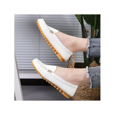 Avamo Ladies Indoor Casual Pure Color Shoes Lady Daily Comfortable Flat Heels Low Top Loafers
Avamo Ladies Indoor Casual Pure Color Shoes Lady Daily Comfortable Flat Heels Low Top Loafers