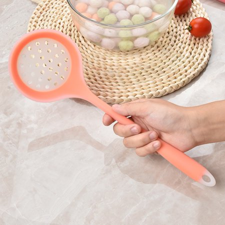 Sylvtty Strainer Scoop Long Lasting Convenient Silicone Non-Stick Cooking Slotted Colander Spoon for Kitchen
Sylvtty Strainer Scoop Long Lasting Convenient Silicone Non-Stick Cooking Slotted Colander Spoon for Kitchen