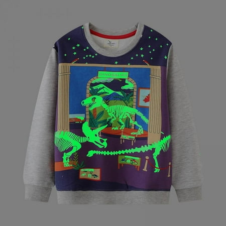 SYNPOS 1-7T Cotton Crewneck Sweatshirt Kids Dinosaur Hoodies for Boys Girls Pullover Toddler Luminous Sweatshirt
SYNPOS 1-7T Cotton Crewneck Sweatshirt Kids Dinosaur Hoodies for Boys Girls Pullover Toddler Luminous Sweatshirt