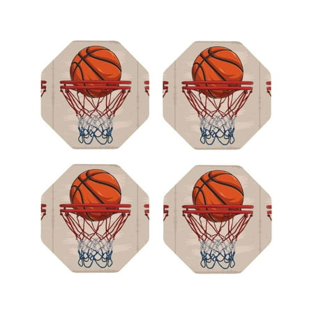 Coasters Set of 4 - Basketball Shot Drink Coasters for Tabletop Protection Leather Coasters for Living Room Decor and Housewarming Gift Octagon
Coasters Set of 4 - Basketball Shot Drink Coasters for Tabletop Protection Leather Coasters for Living Room Decor and Housewarming Gift Octagon