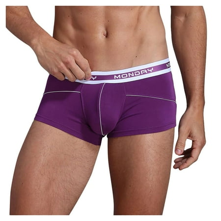 QWERTYU Mens Stretch Soft Male Comfort Underwear Breathable Pouch Trunks Briefs XL Purple
QWERTYU Mens Stretch Soft Male Comfort Underwear Breathable Pouch Trunks Briefs XL Purple