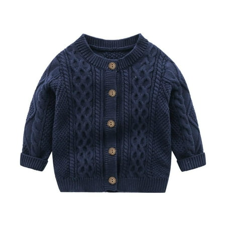 HAOYUNL Infant Baby Boys Sweater Jacket Outwear Cotton Long Sleeve Cardigan Toddler Sweaters Autumn Winter Sweater Coats for 3M-2Y
HAOYUNL Infant Baby Boys Sweater Jacket Outwear Cotton Long Sleeve Cardigan Toddler Sweaters Autumn Winter Sweater Coats for 3M-2Y
