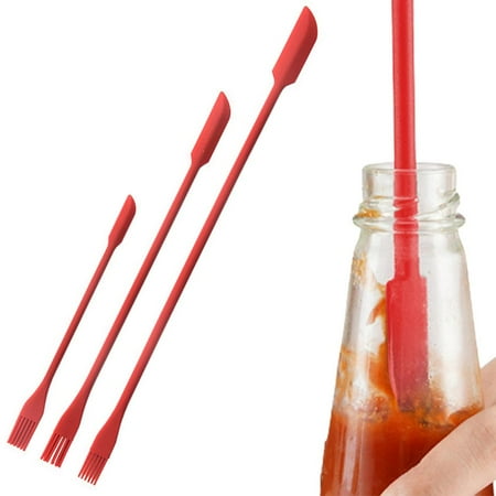 Fovolat Small Silicone Spatula Mini Size Double End Design Mini Jar Scraper Thin Spatula Set Silicone Brush Jar Spatula for Thin Opening Jars Cans Bottles good
Fovolat Small Silicone Spatula Mini Size Double End Design Mini Jar Scraper Thin Spatula Set Silicone Brush Jar Spatula for Thin Opening Jars Cans Bottles good