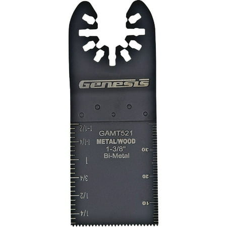 2Pc Genesis 1-3/8 In. Bi-Metal Flush Cut Oscillating Blade