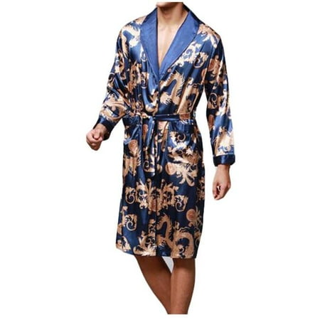 Panda Superstore PF-HOM3737861-DORIS00759-RP Mens Satin Robe Silk-Like Pajama Long Sleeve Kimono Bathrobe Sleepwear Loungewear Blue
Panda Superstore PF-HOM3737861-DORIS00759-RP Mens Satin Robe Silk-Like Pajama Long Sleeve Kimono Bathrobe Sleepwear Loungewear Blue